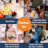 Puffs cheddar faibles en glucides adaptés keto et gestion du sucre