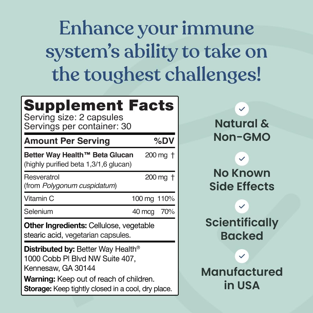 Better Way Health Advanced Immunity Readiness - étiquette claire avec ingrédients et conseils d'utilisation.