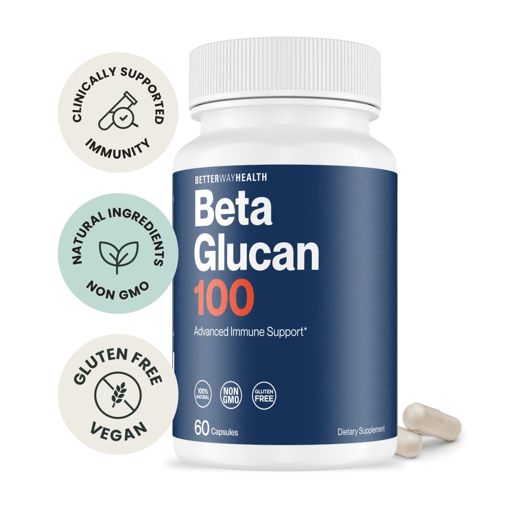 Gélules Better Way Health Beta Glucan 100, dosage pratique au quotidien.