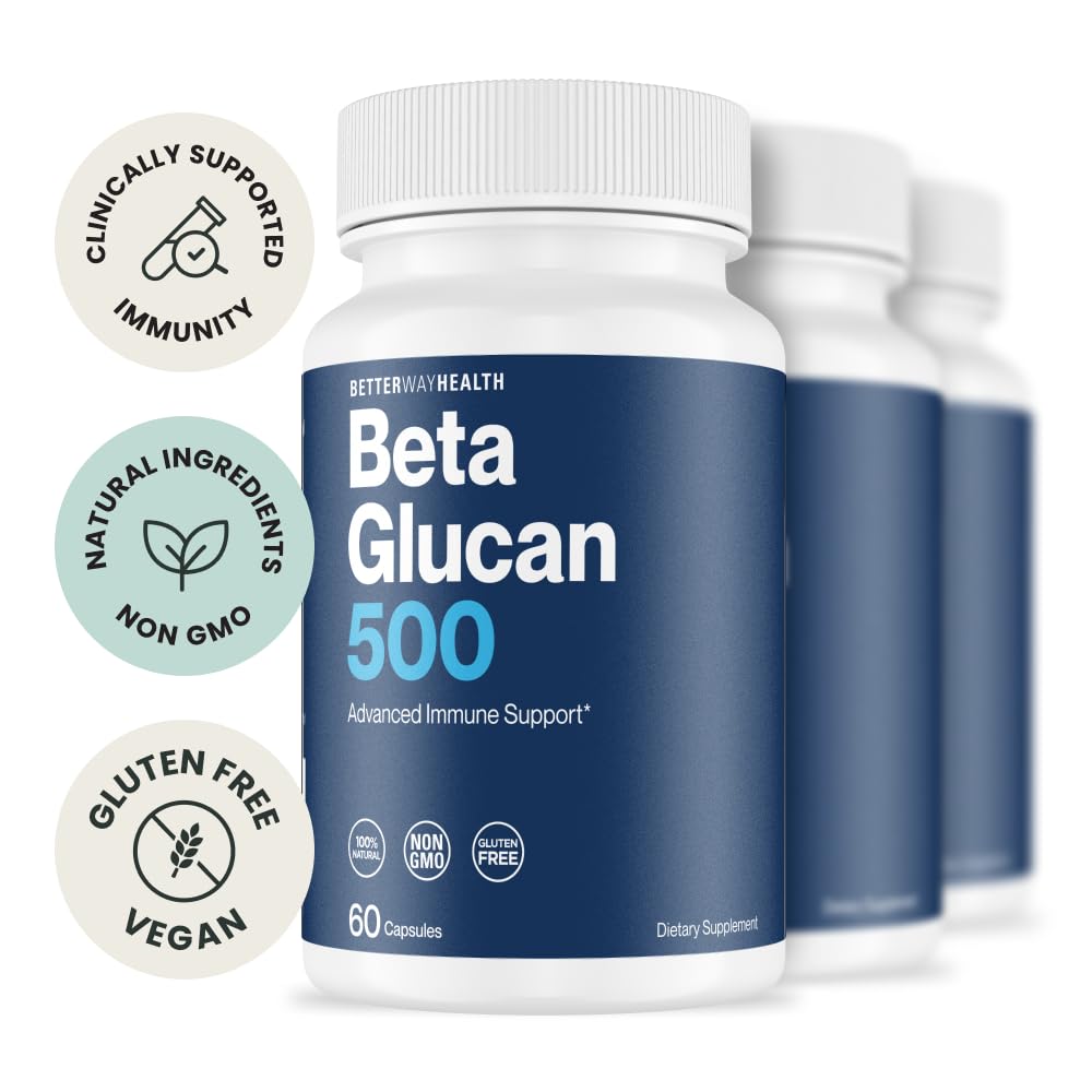 Better Way Health Beta Glucane 500 - gélules: prise quotidienne simple et pratique