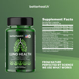 BetterHealth Santé pulmonaire quotidienne – Complément respiratoire avec Mullein, Sureau et Vitamine D3 (60 gélules)