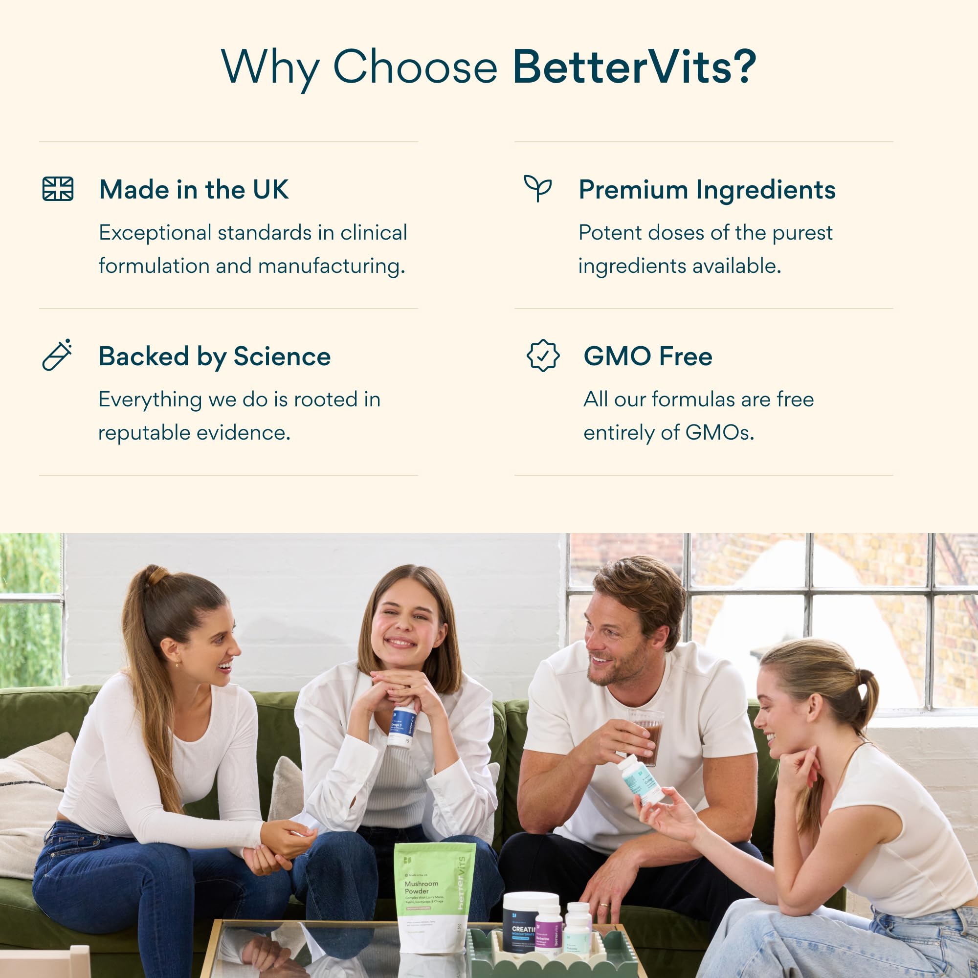 Capsule vegan HPMC Bettervits pour une option éthique et adaptée.
