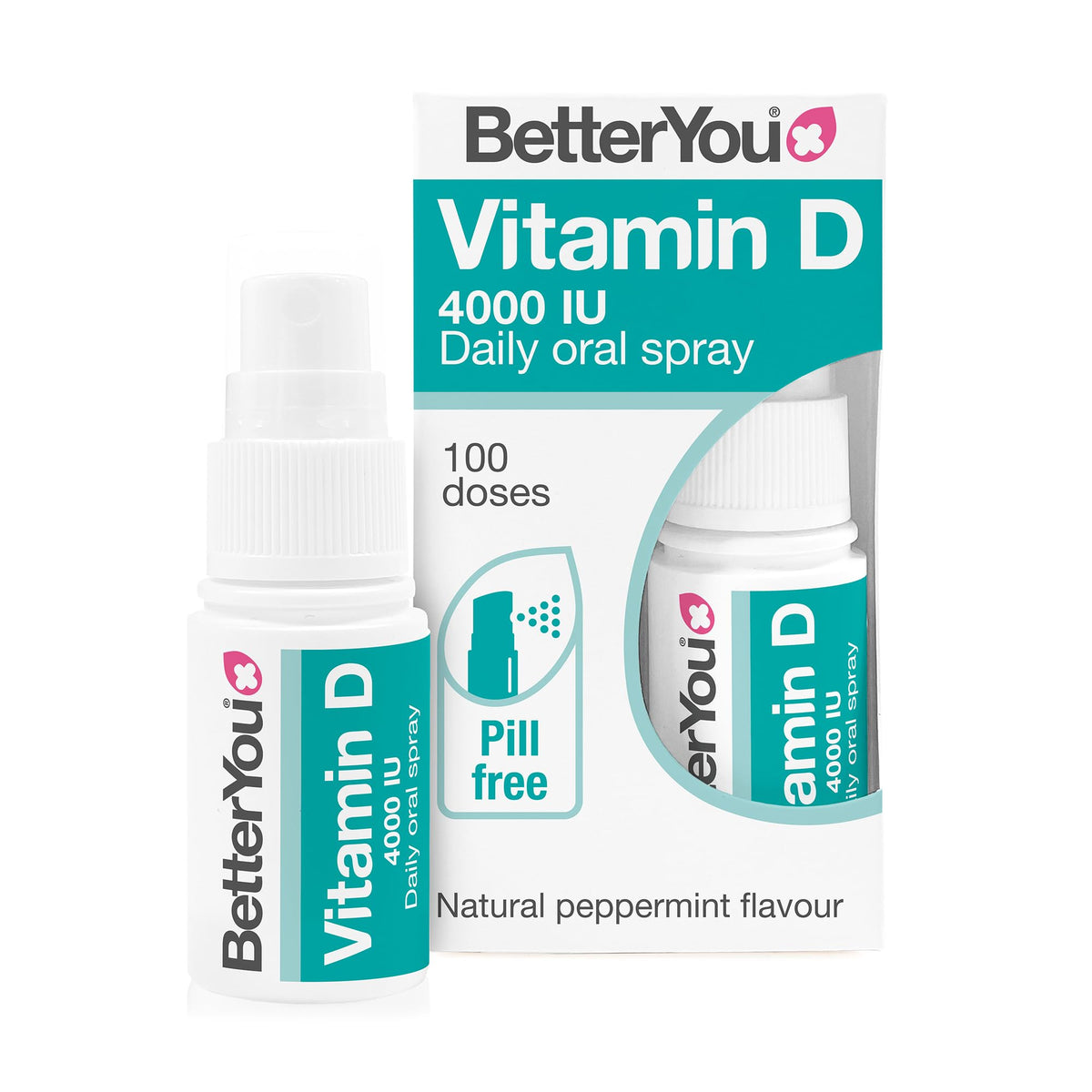 BetterYou Atrilly DLux4000 Spray Menthe Naturelle, expérience rafraîchissante et absorption rapide.