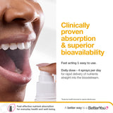 BetterYou Boost B12: arôme abricot naturel pour une expérience agréable.
