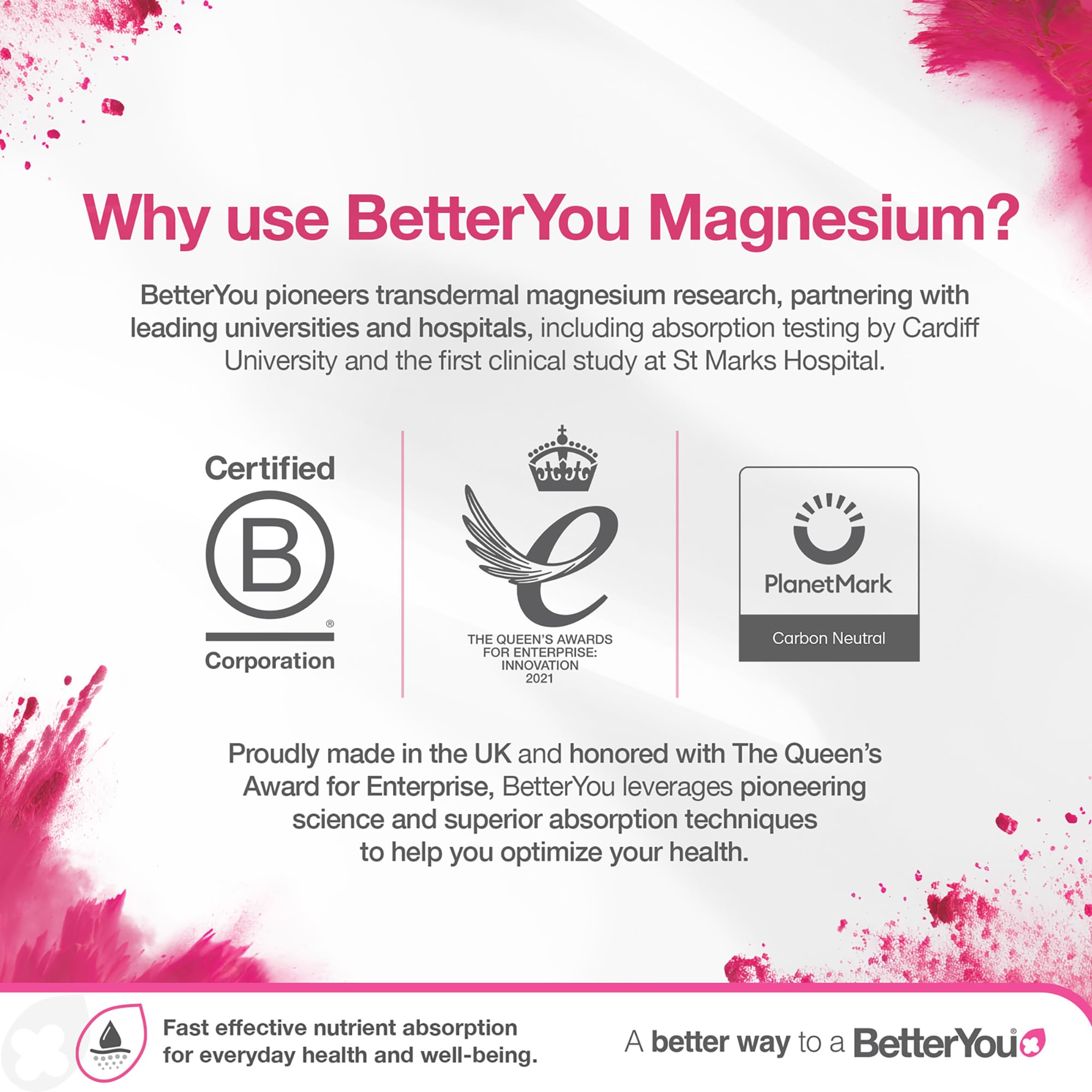 BetterYou dermatologique-test: sûreté pour tous les types de peau.