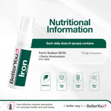 BetterYou fer naturel 10 spray — emballage végétal à empreinte carbone négative