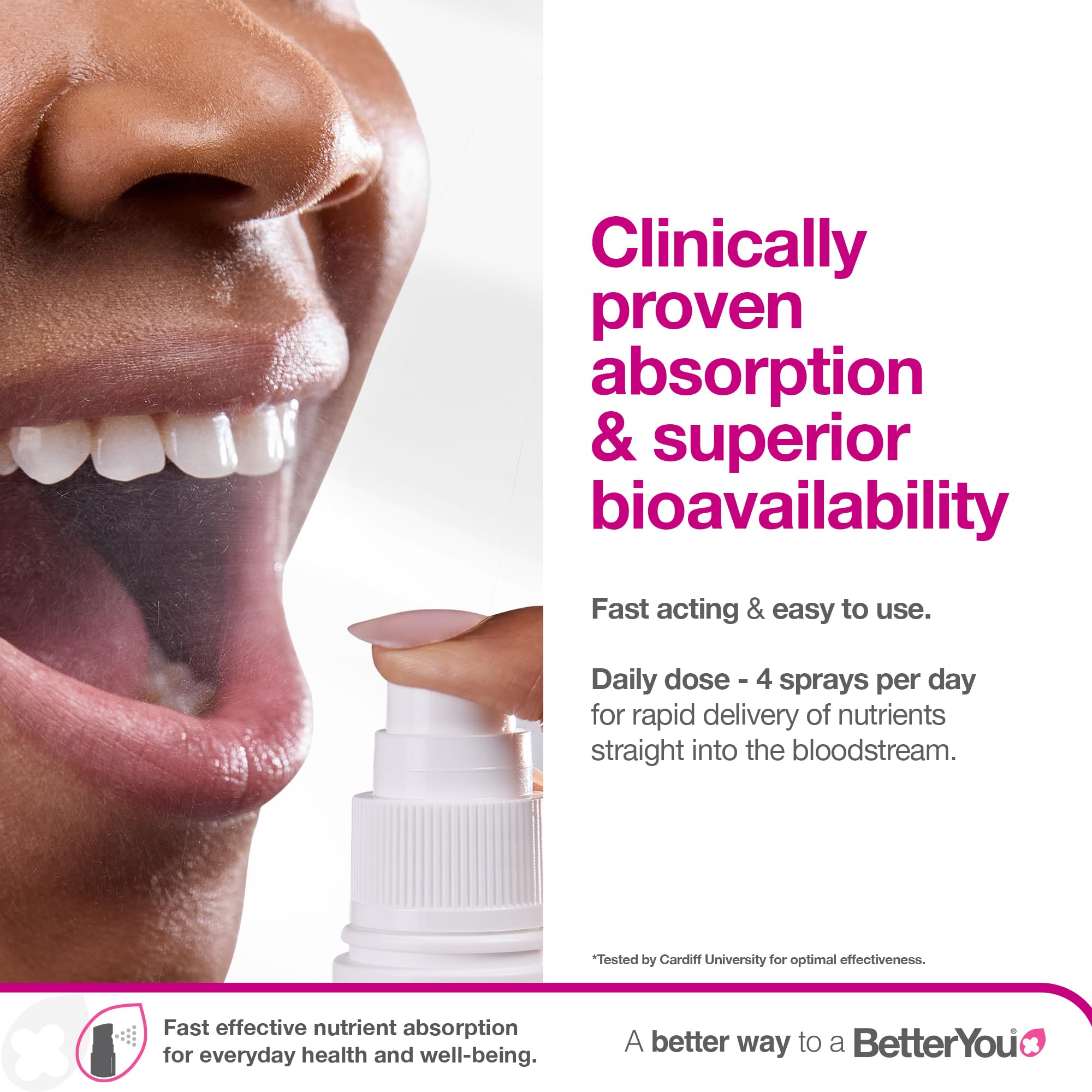 BetterYou MultiVit conditionnement compact, idéal pour déplacements et voyages.