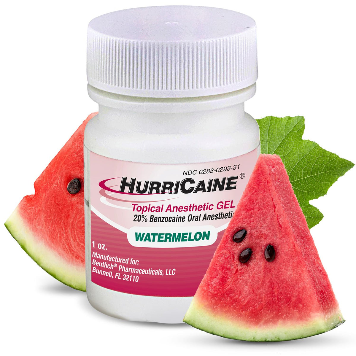 Beutlich LP Pharmaceuticals Hurricaine flacon Pastèque 1oz prêt pour les soins dentaires