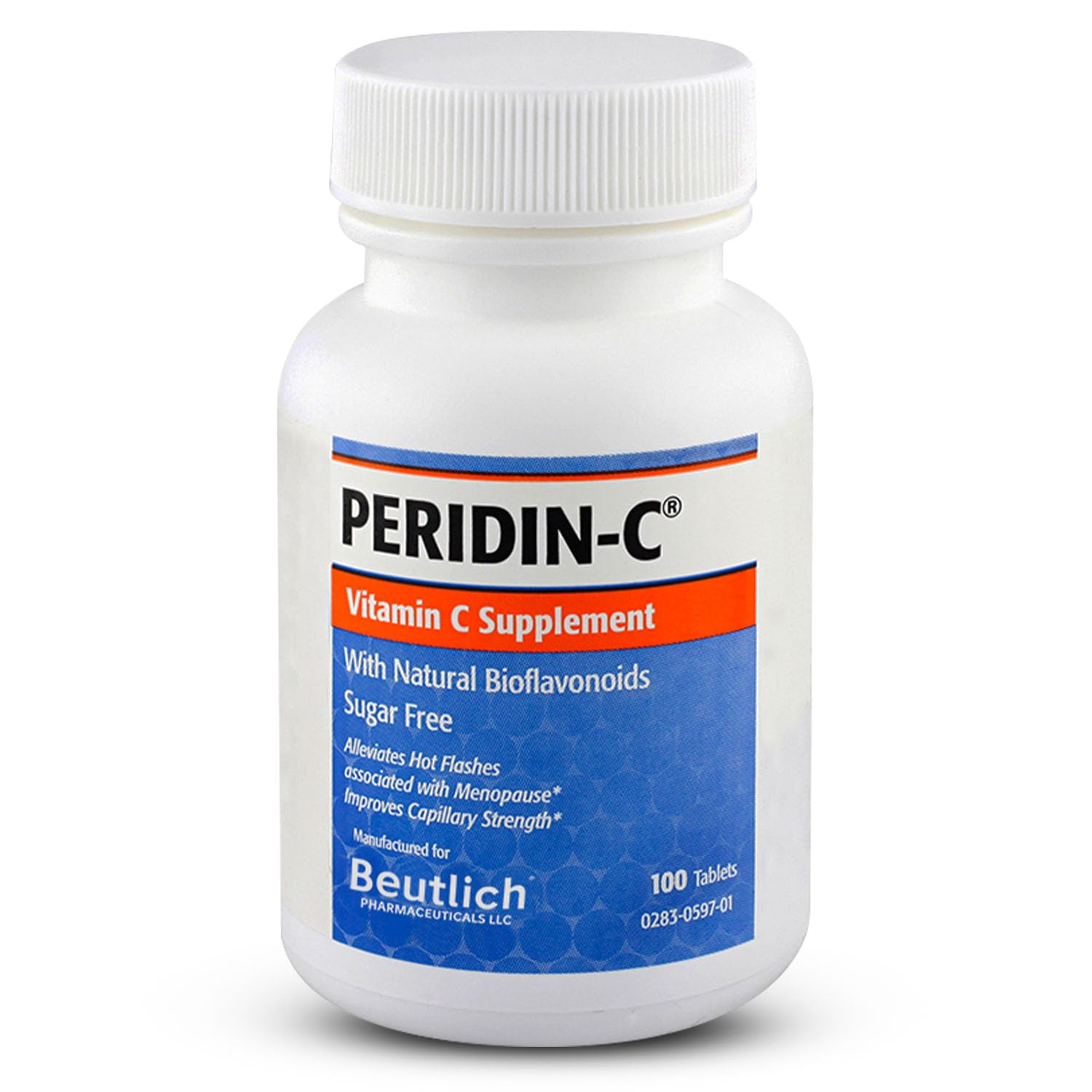 BEUTLICH PERIDIN-C – bouteille et tablettes faciles à avaler, soutien antioxydant quotidien.