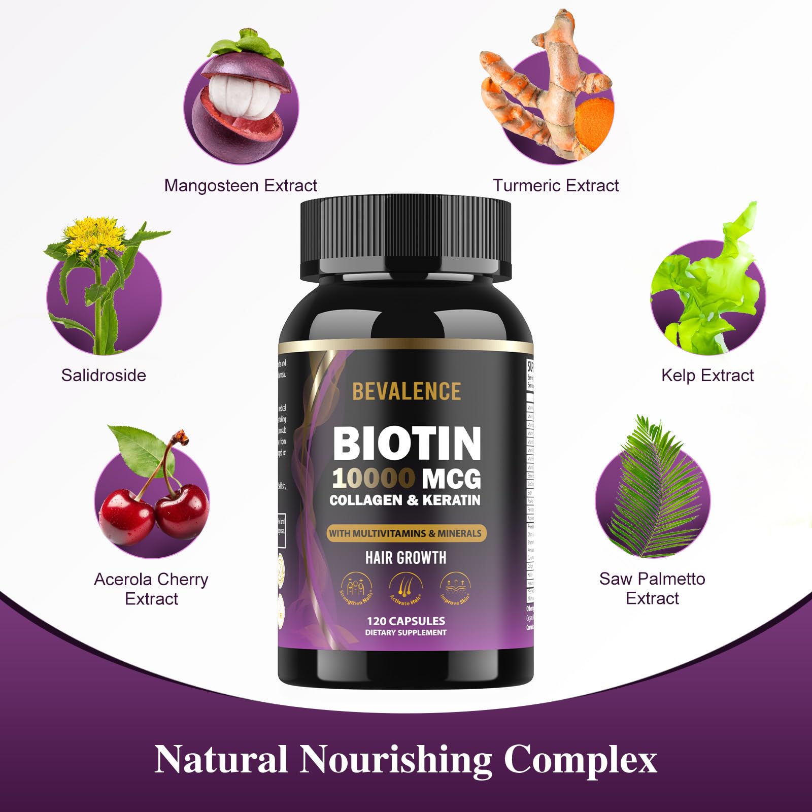 Bevalence Biotine Deux comprimés par jour - Routine simple et pratique.
