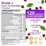 Bevalence Biotine Croissance-cheveux - Capsules faciles à prendre pour cheveux et ongles.