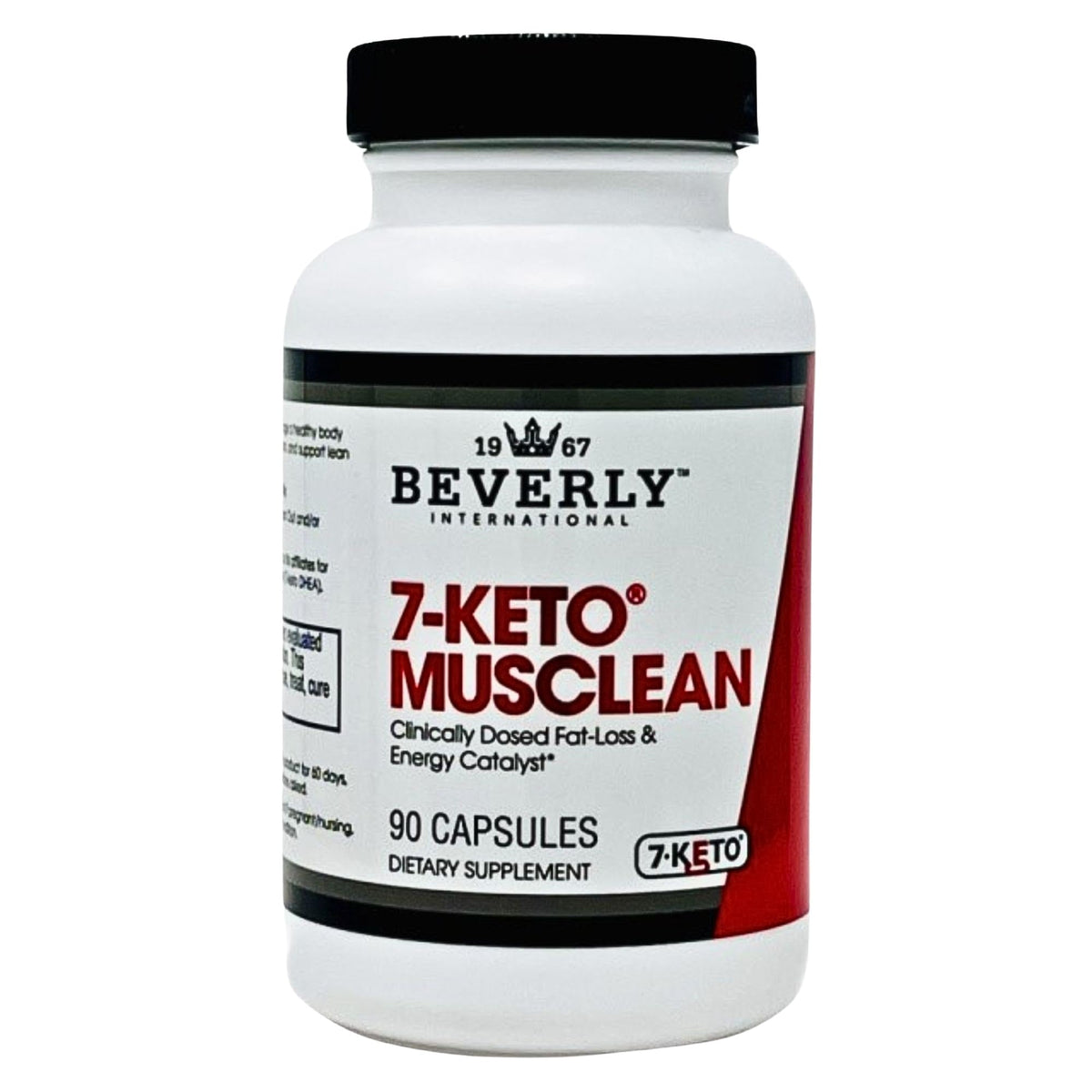 Beverly International 7-Keto Musclean, bouteille: soutien à la gestion du poids et à l'énergie naturelle.