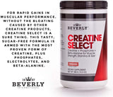 Beverly International Créatine Select – sans sucre, compatible avec les régimes keto.