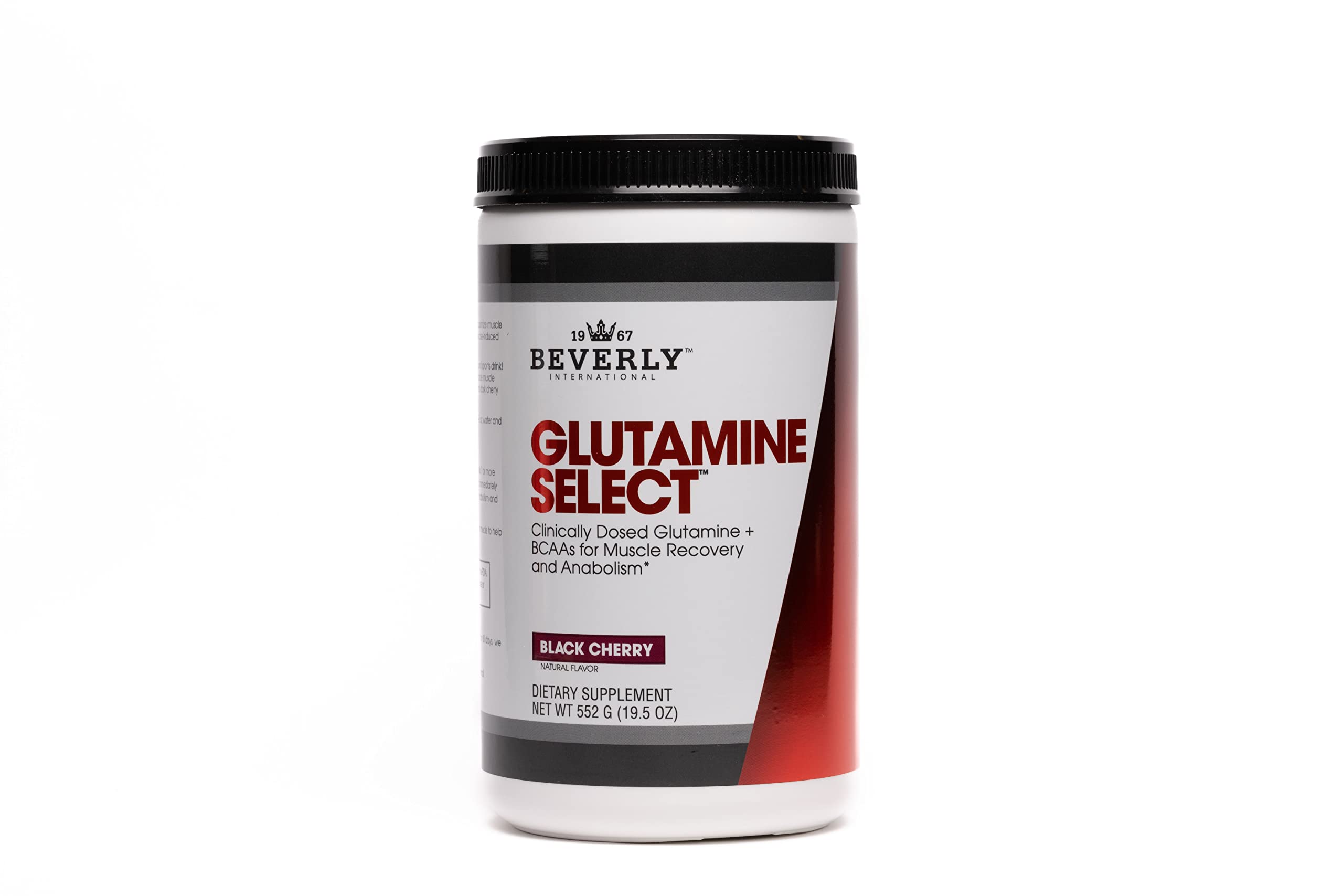 Be Beverly International Glutamine Select, bouteille prête à l'emploi, soutien potentiel à la récupération après l'effort.