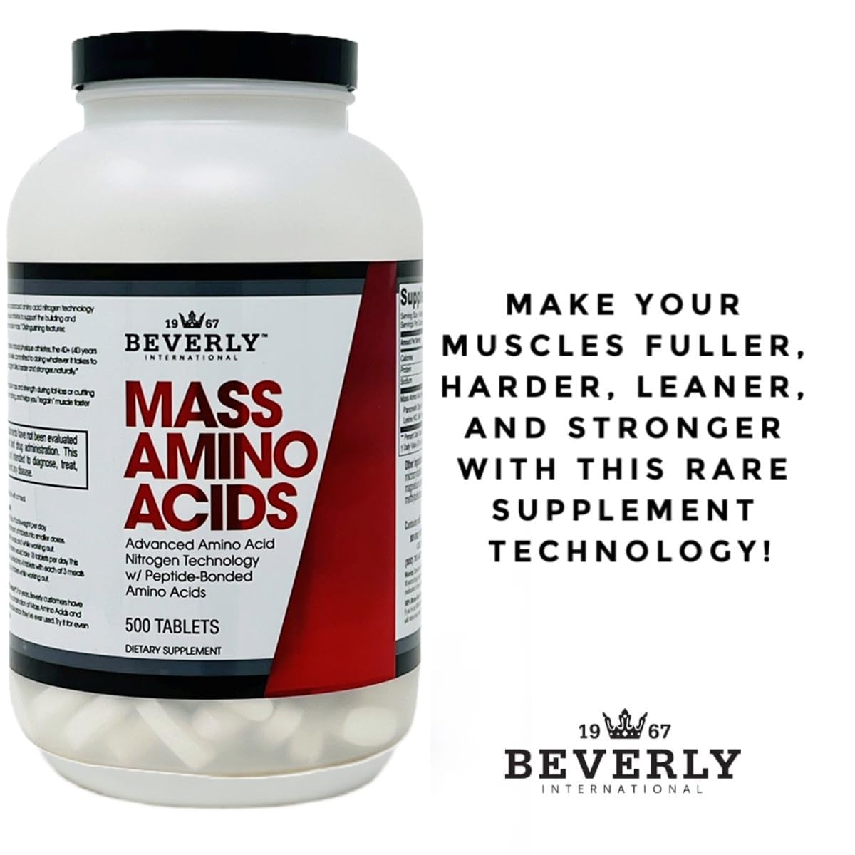 Mass Amino Acids, détails du profil d’acides aminés pour le développement musculaire.
