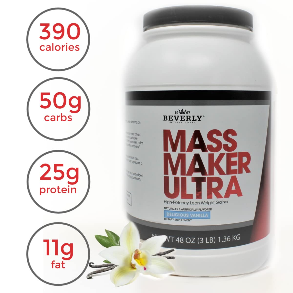 Mass Maker Ultra Vanille, saveur agréable qui rend le shake plus plaisant.