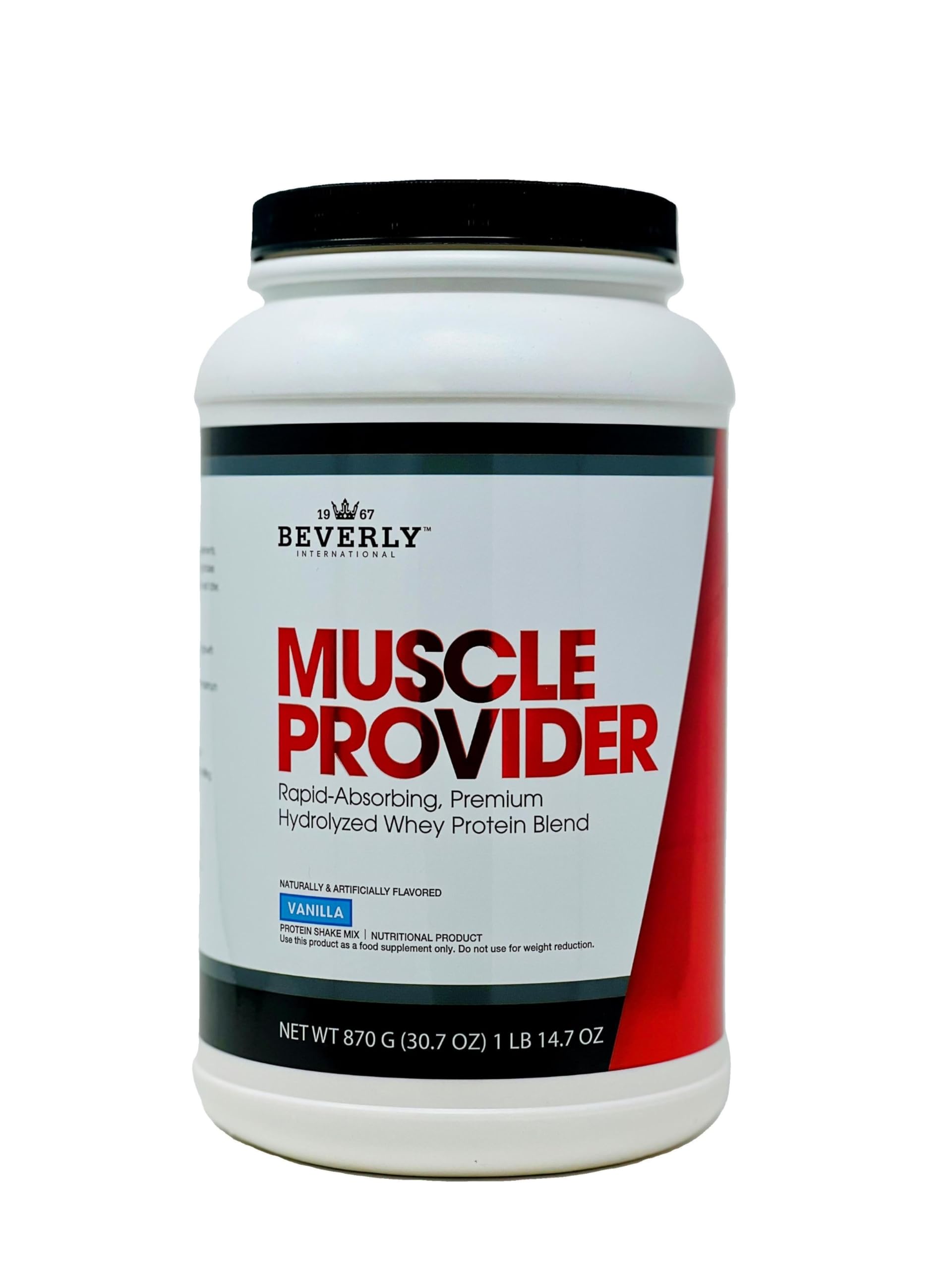 Beverly International Muscle Provider vanille melange: texture onctueuse et récupération rapide après l effort.