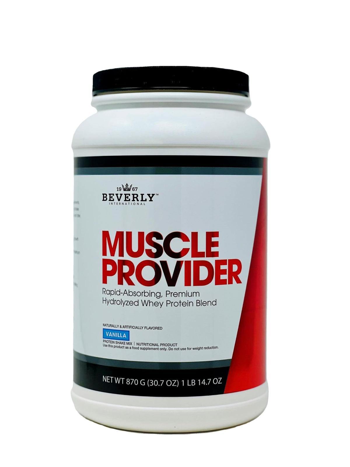 Beverly International Muscle Provider vanille melange: texture onctueuse et récupération rapide après l effort.