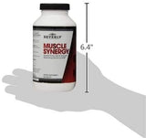 Bouteille Muscle Synergy sur étagère: produit fiable pour progression.