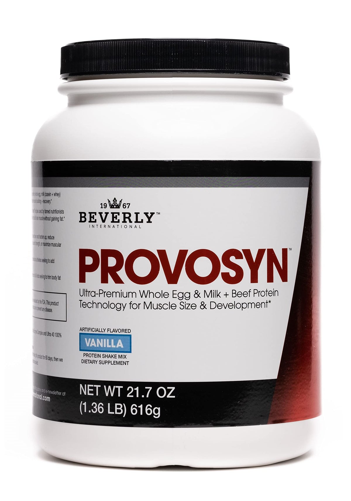 PROVOSYN avec œufs entiers en poudre; soutien potentiel à la prise musculaire et récupération.
