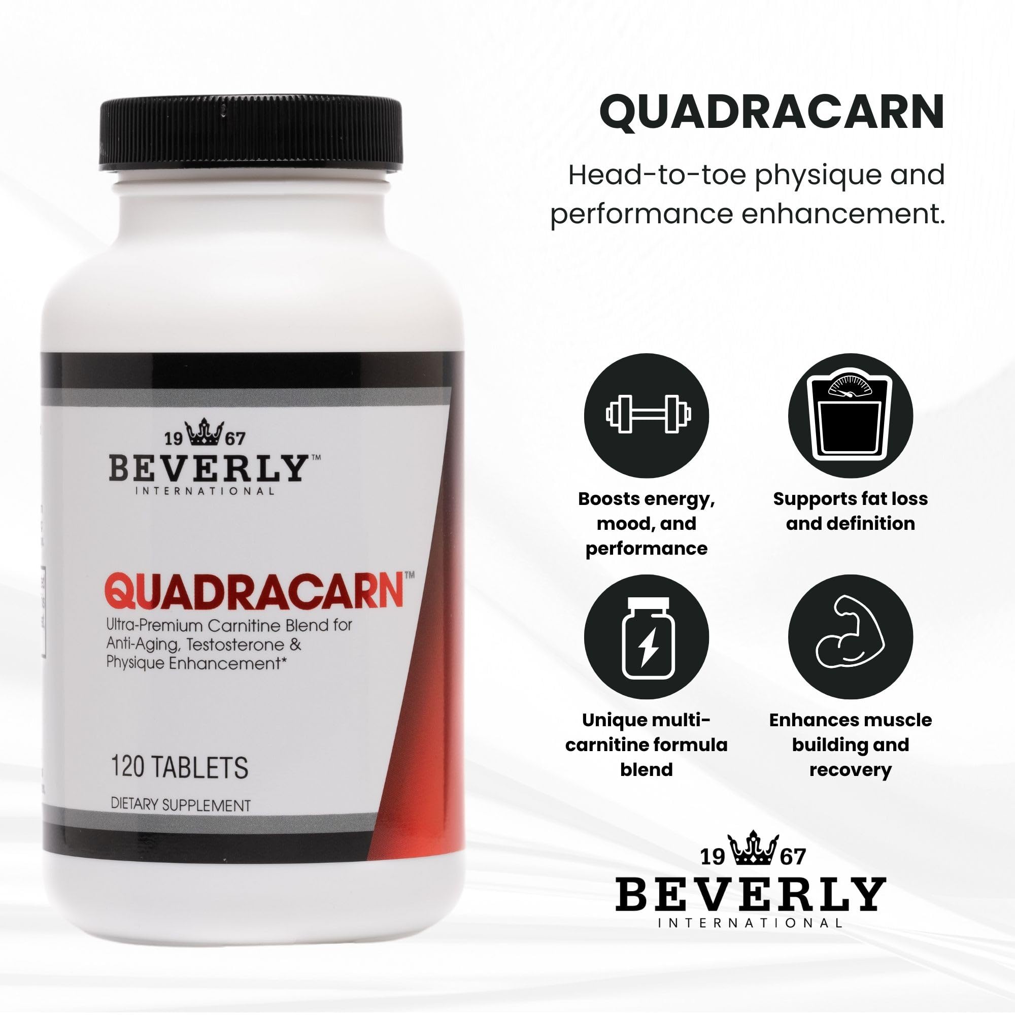 Quadracarn-4-types-carnitine, collage de formes, soutien récupération et tonus musculaire.