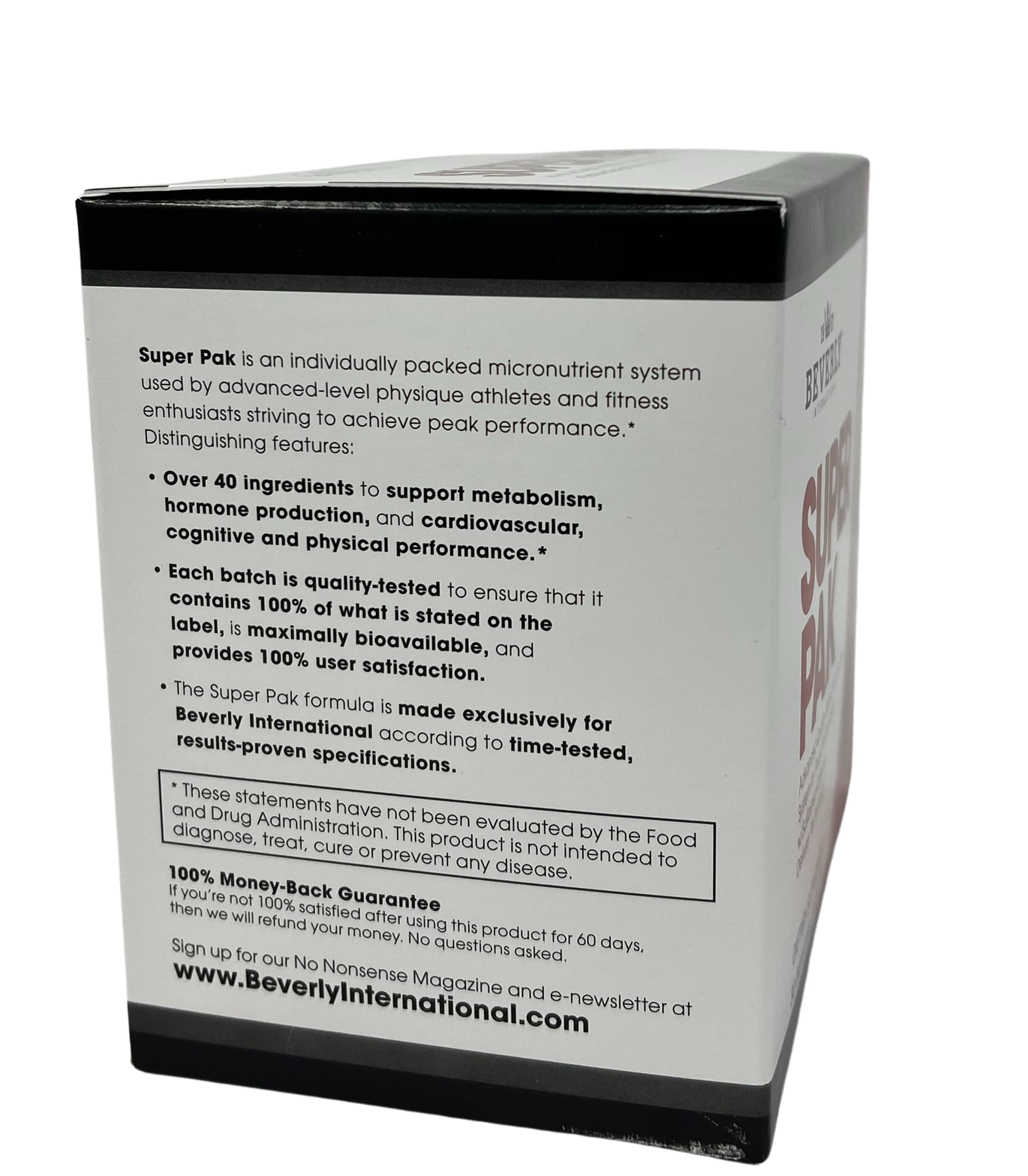 Dosettes quotidiennes Beverly International Super Pak facilitant une routine fiable