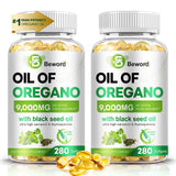 BEWORD huile d'origan et nigelle en bouteille UV pour des actifs stabilisés.