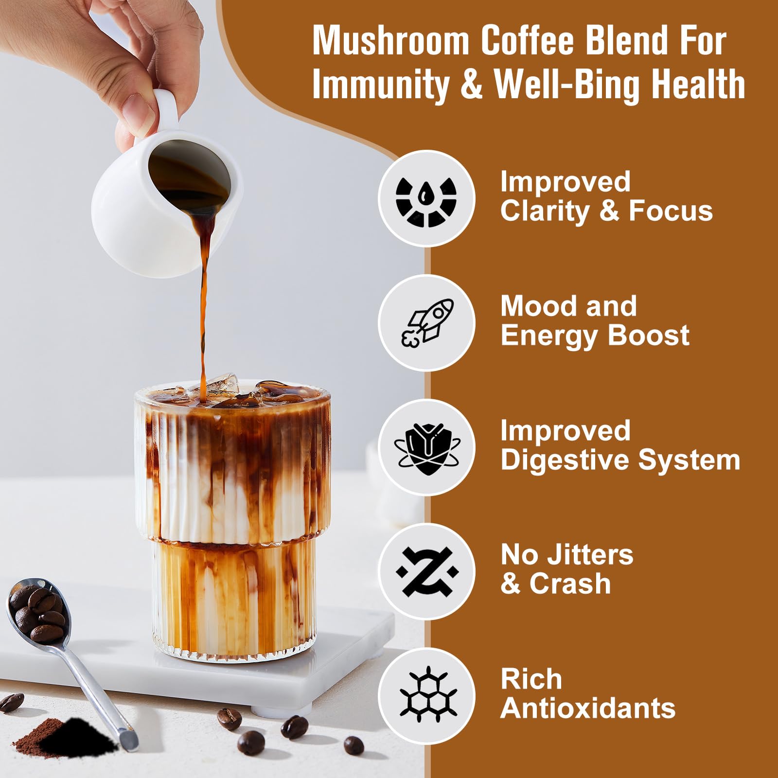 Beworths Café-Champignons coco-bio texture riche et naturelle