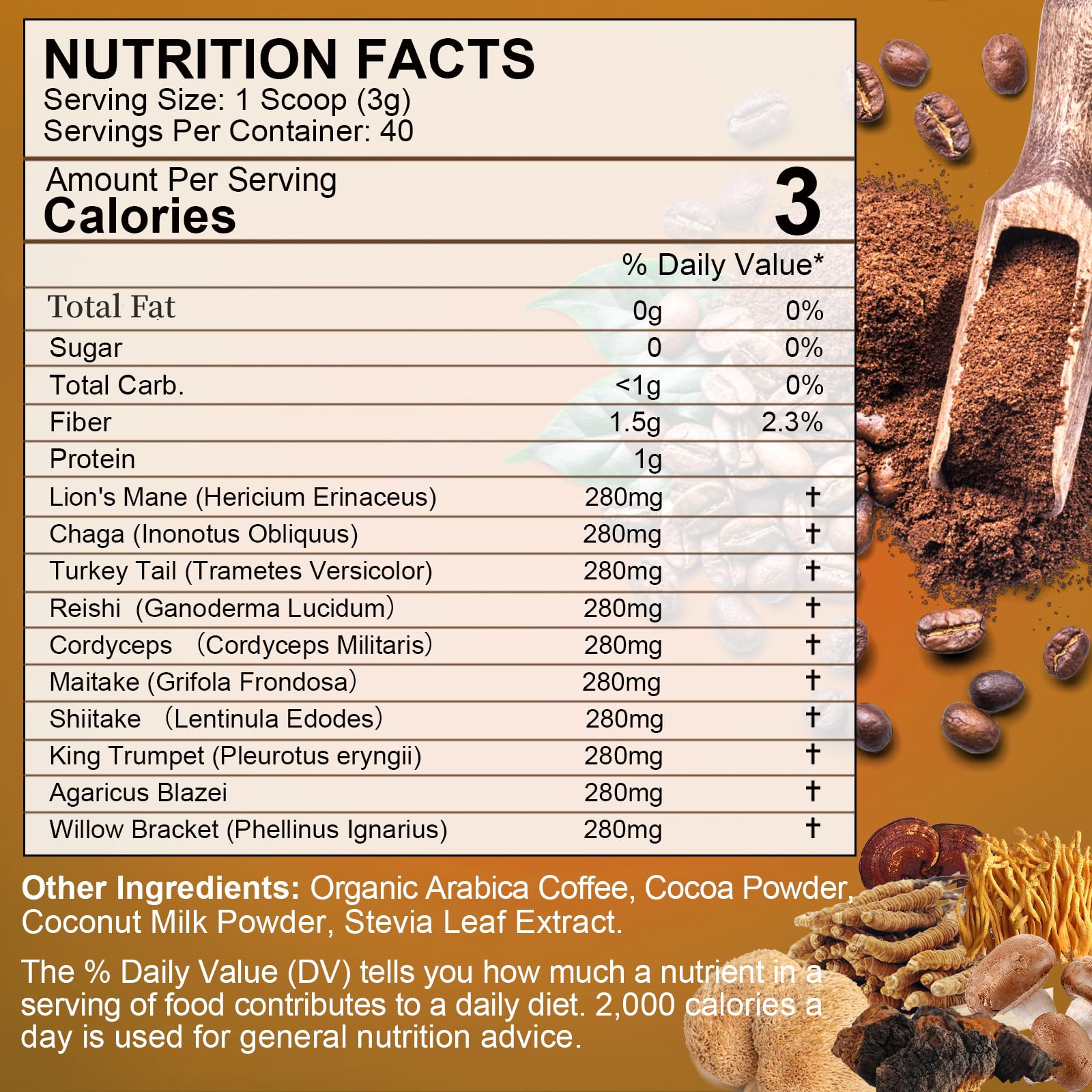 Beworths Café-Champignons reishi-chaga soutien naturel au systeme immunitaire