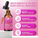 Bouteille Sea Moss Beworths verte, symbole de naturalité et de choix vegan.