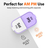 BEXEEN Design transparent et étiquettes lisibles, vérifier rapidement la dose du jour.