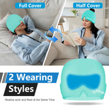 Cap Beyio bleu offert comme cadeau pratique pour les yeux fatigués.
