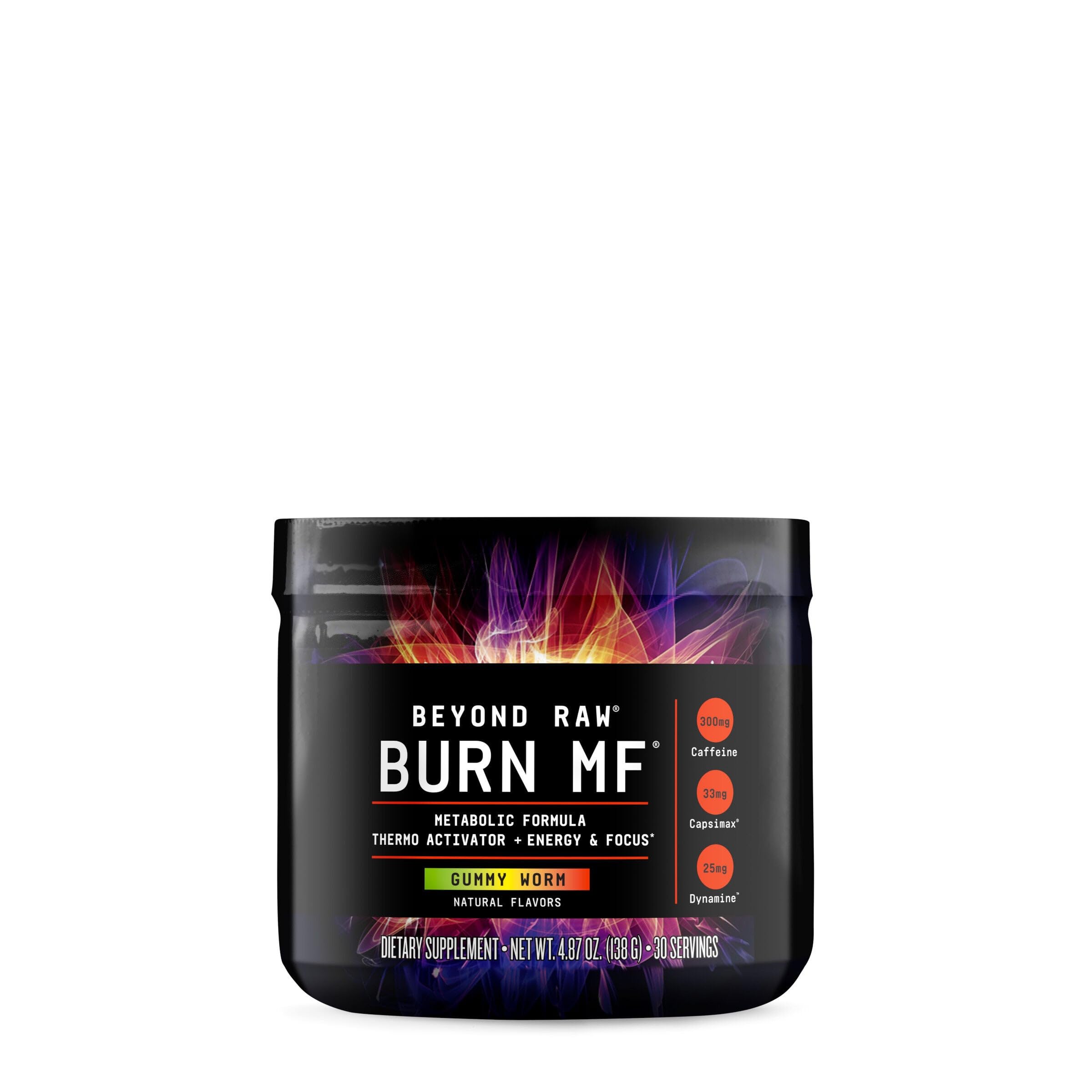 BEYOND RAW Burn MF – bouteille thermo, soutien énergie lors des séances