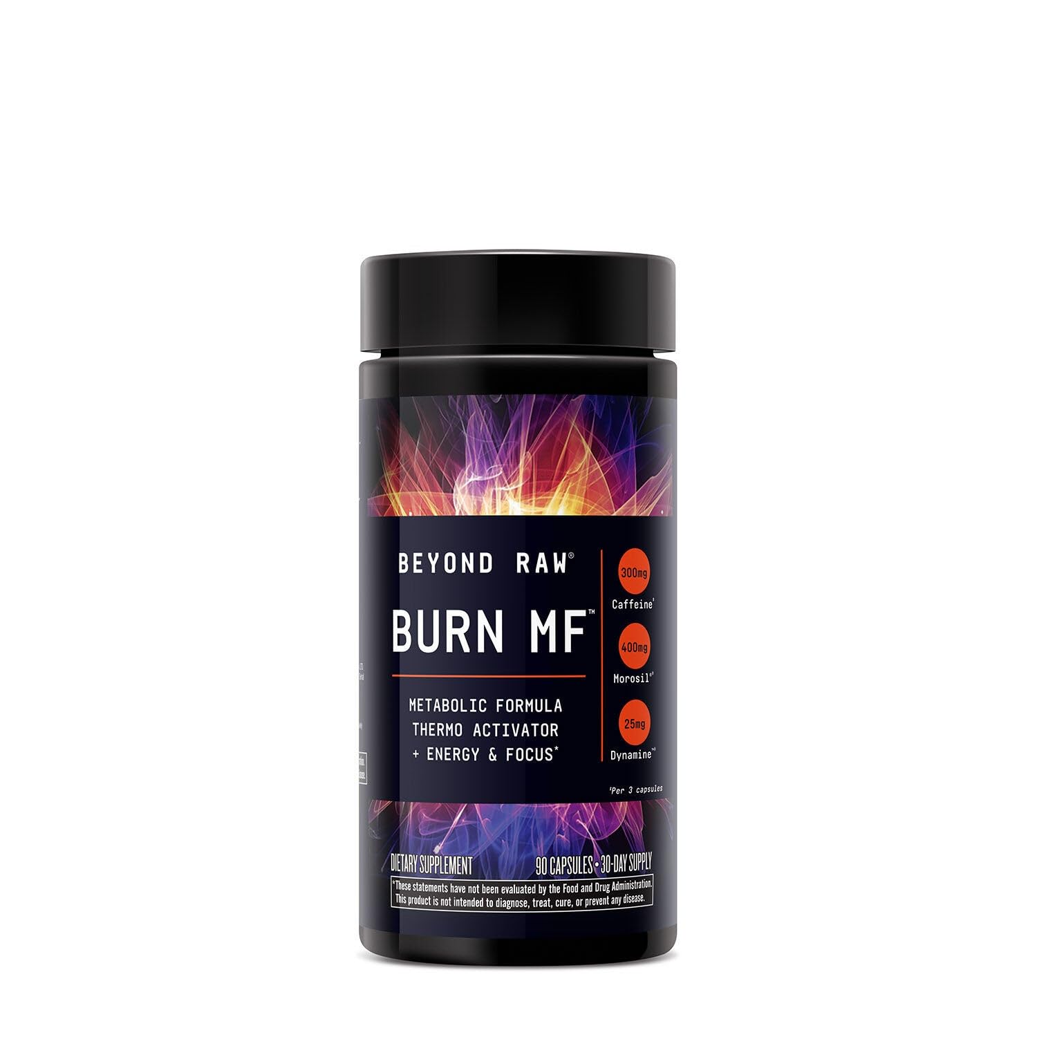 BEYOND RAW Burn MF — piperine extrait poivre noir, améliore l’absorption et l’énergie.
