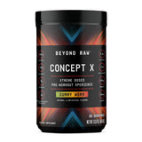 BEYOND RAW Concept X: bouteille-poudre prête pour des entraînements énergisés et concentrés.