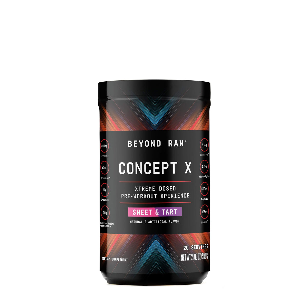 BEYOND RAW Concept X – bouteille prête pour l’entraînement et énergie durable.