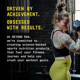 BEYOND RAW Creatine HCl – peut accompagner la croissance musculaire lors d'un entraînement en résistance.