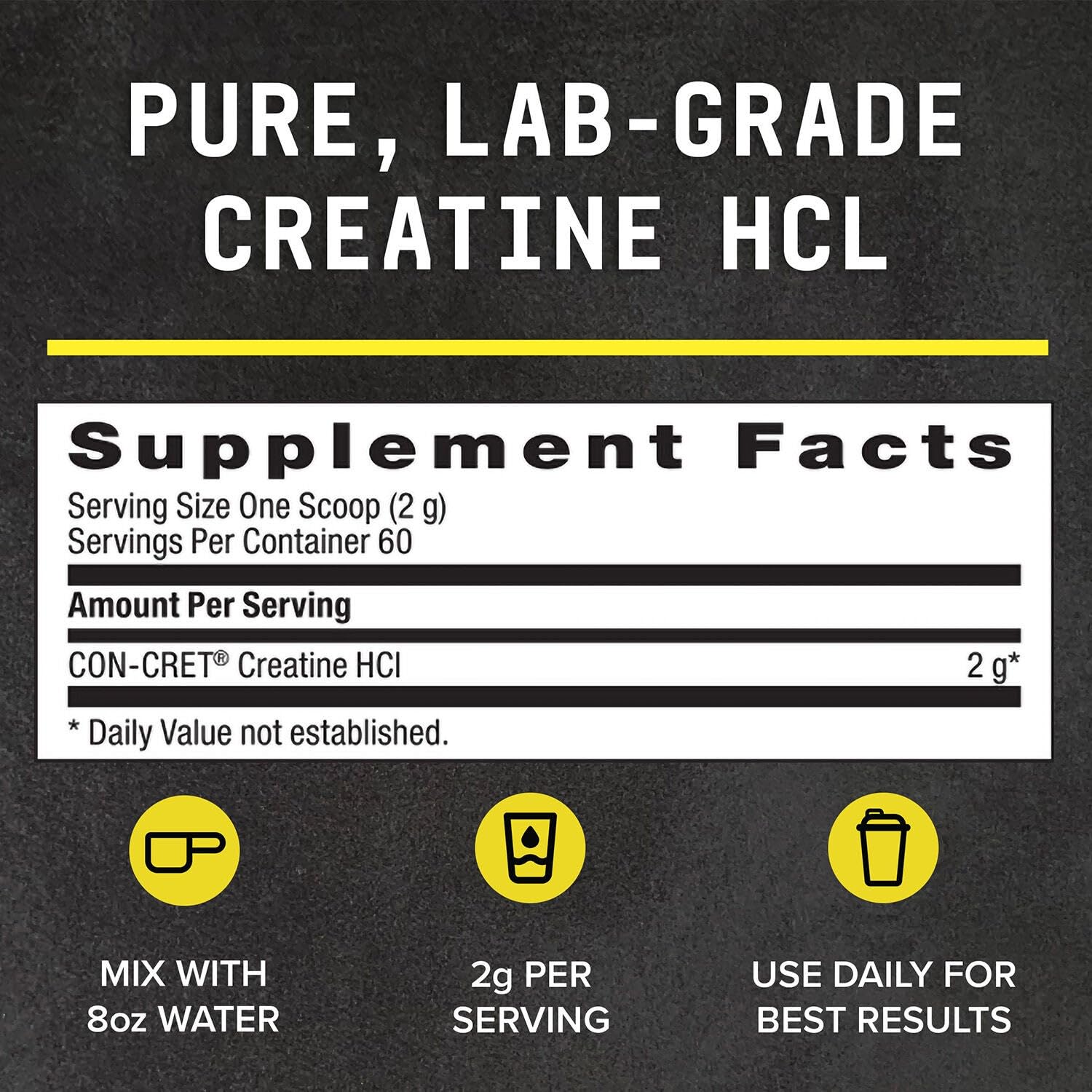 BEYOND RAW Creatine HCl – formule sans gluten pour une utilisation quotidienne.