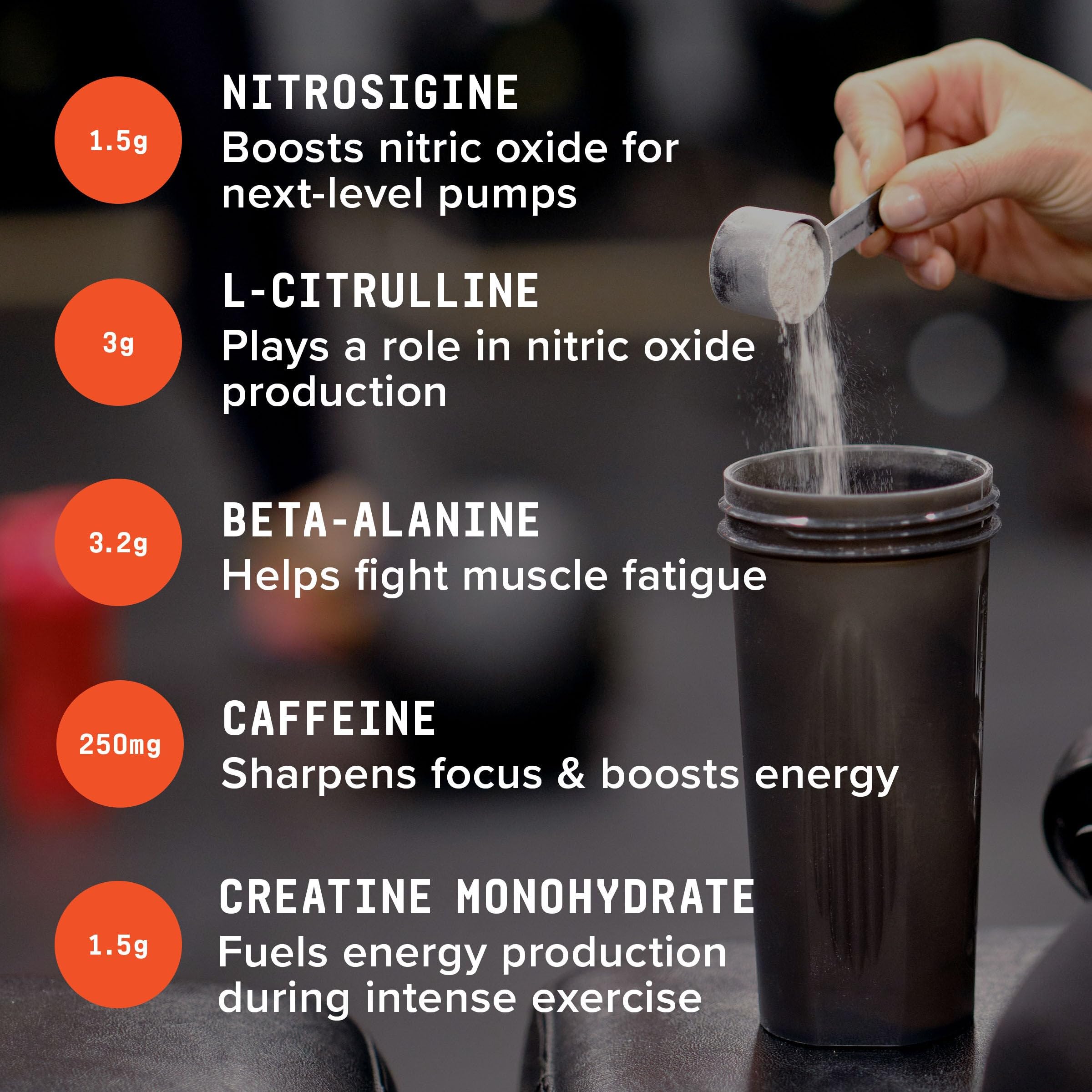 BEYOND RAW LIT AF – beta-alanine, retard de fatigue pendant l'entraînement.