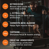 BEYOND RAW LIT On The Go L-Citrulline et L-Arginine, soutien potentiel aux pumps.