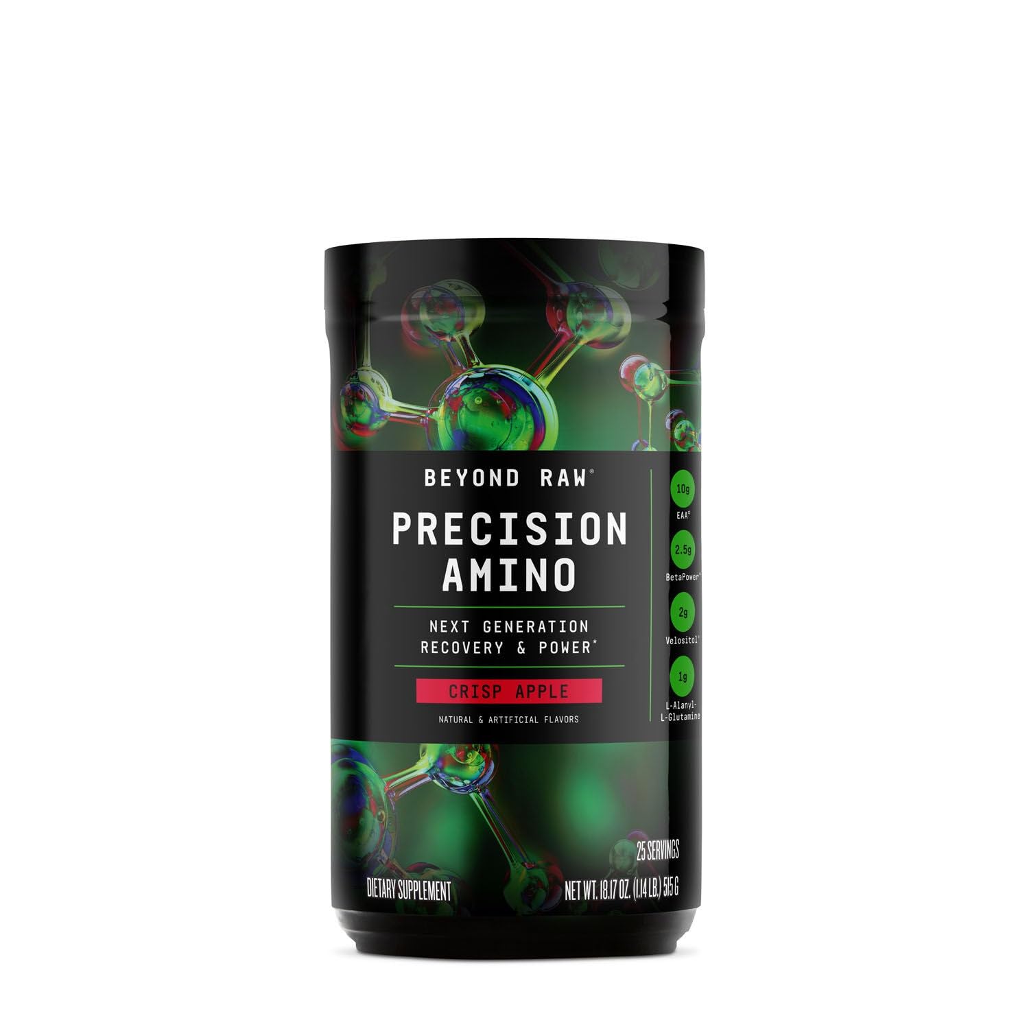BEYOND RAW Precision Amino – Saveur Pomme Croquante, soutien récupération et hydratation