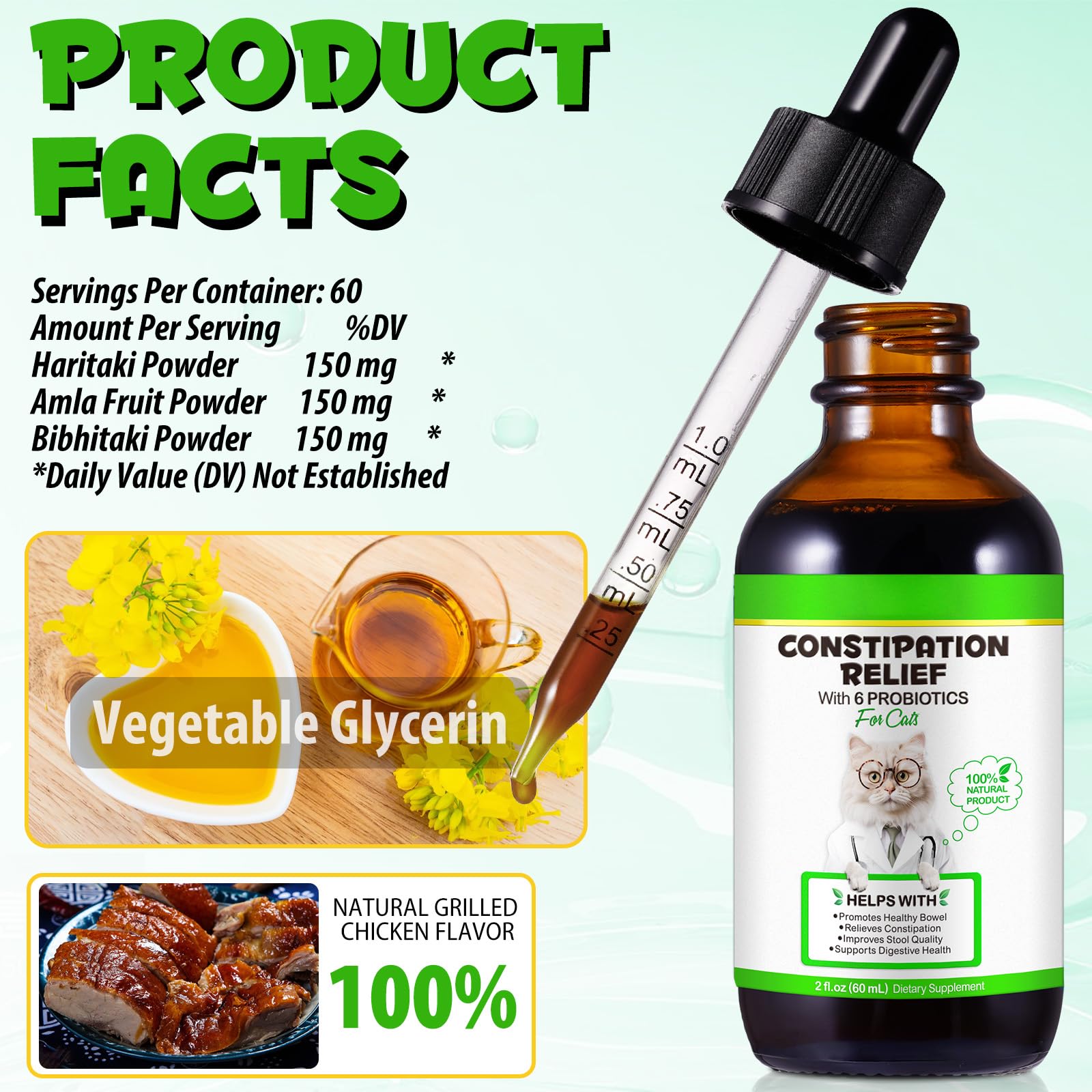 Beyxdu Chat Probiotiques Naturels : soutien digestif et bien-être.