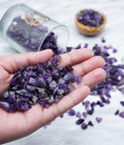 BEZAVO Améthyste : pépites polies pour équilibre des chakras.