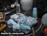 BEZAVO apatite bleue brute — pièce idéale pour cadeau et décoration