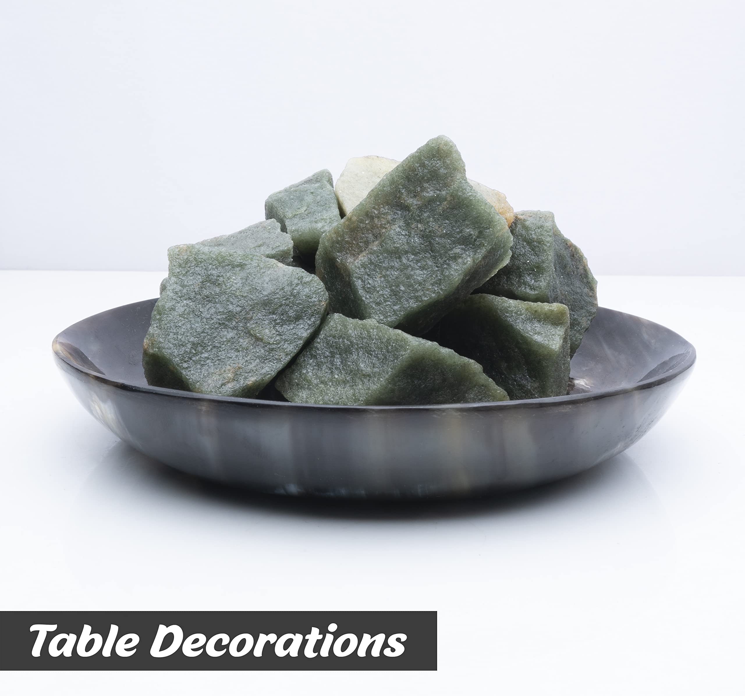 BEZAVO Aventurine verte, pierre brute pré-polissage pour bijoux et décoration
