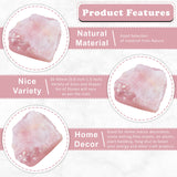 BEZAVO pierres brutes rose quartz pour déco atelier