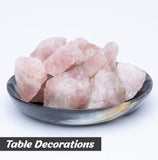 BEZAVO pierres brutes rose quartz pour foyer et décoration
