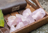BEZAVO pierres brutes rose quartz pour méditation