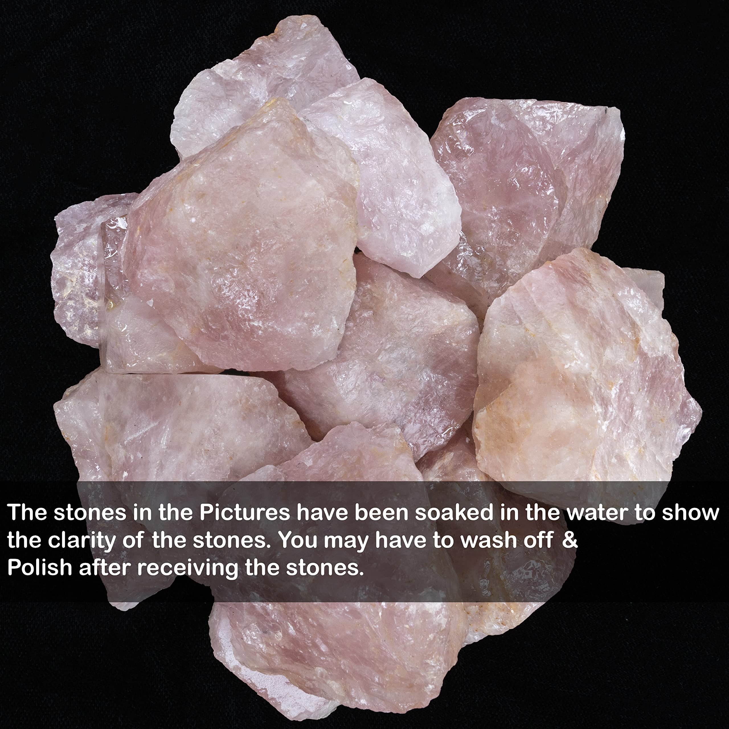 BEZAVO rose quartz brut pour création de bijoux
