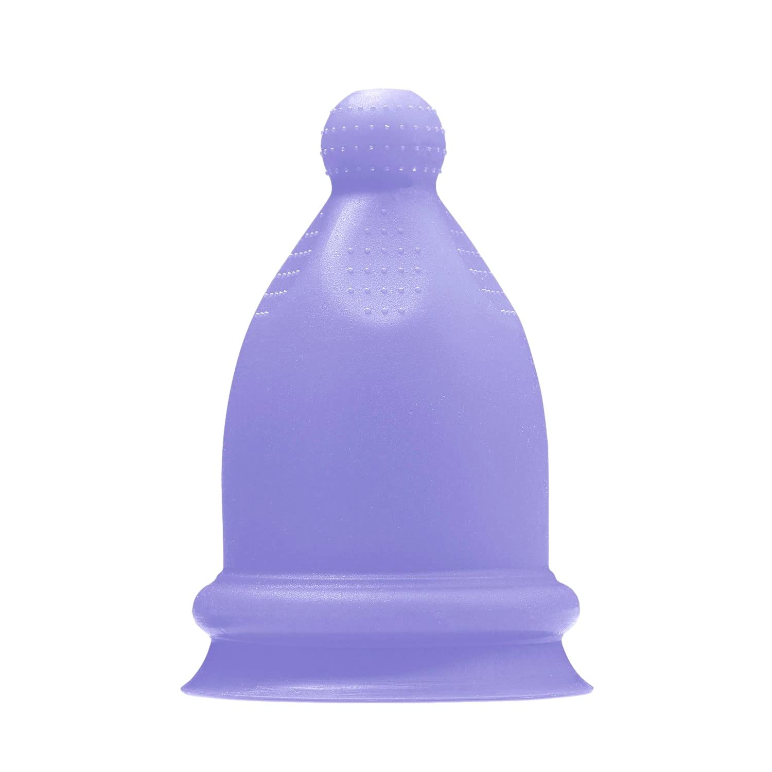 Bfree coupe menstruelle, mains saisissant la boule pour une insertion facile.